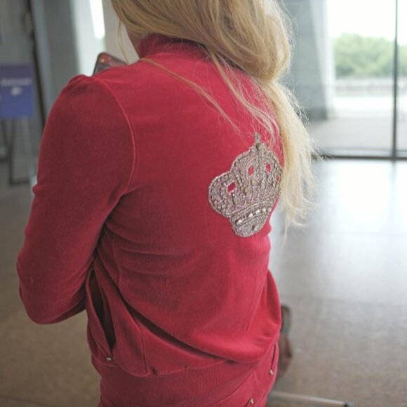 TWISTED HEART AMERICA 3 PIECE SWEAT SUIT SWAVORSKI CRYSTAL Y2K - Picture 7 of 15